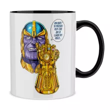 Mug « Une menace (pas) très sérieuse... » – Parodie Thanos