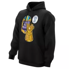 Sweat à capuche « Une menace (pas) très sérieuse... » – Parodie Thanos