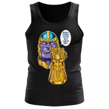 Débardeur « Une menace (pas) très sérieuse... » – Parodie Thanos