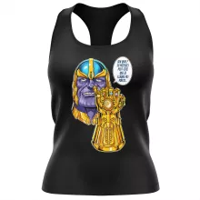 Débardeur Femme « Une menace (pas) très sérieuse... » – Parodie Thanos