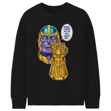 Pull Enfant « Une menace (pas) très sérieuse... » – Parodie Thanos