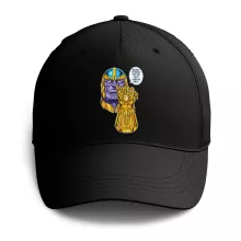 Casquette « Une menace (pas) très sérieuse... » – Parodie Thanos