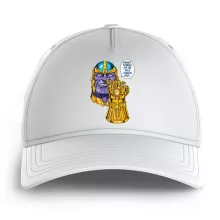 Casquette Enfant « Une menace (pas) très sérieuse... » – Parodie Thanos