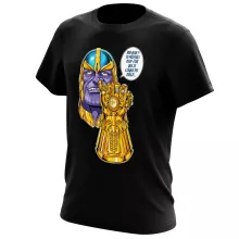 T-shirt « Une menace (pas) très sérieuse... » – Parodie Thanos