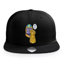 Casquette « Une menace (pas) très sérieuse... » – Parodie Thanos