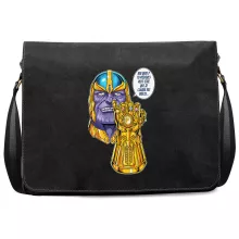 Sac à bandoulière « Une menace (pas) très sérieuse... » – Parodie Thanos