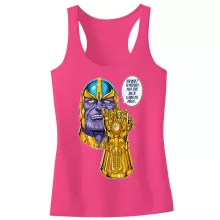 Débardeur Enfant Fille « Une menace (pas) très sérieuse... » – Parodie Thanos