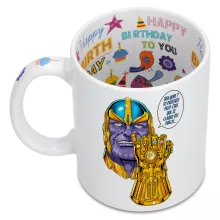 Mug « Une menace (pas) très sérieuse... » – Parodie Thanos