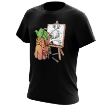 Eiichiro Yoda T-shirt “Eiichiro Yoda trekt Luffy ondersteboven.” – One Piece parodie
