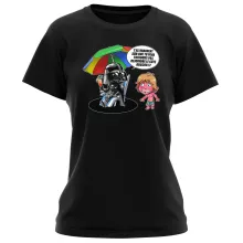 T-shirt Femme Luke Skywalker « Le pouvoir du côté Obscur... » – Parodie Star Wars