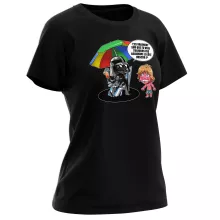 T-shirt Femme Luke Skywalker « Le pouvoir du côté Obscur... » – Parodie Star Wars