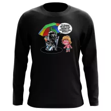 T-Shirt à manches longues Luke Skywalker « Le pouvoir du côté Obscur... » – Parodie Star Wars