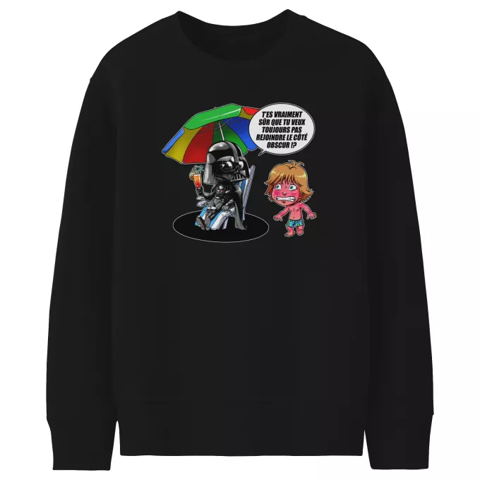 Pulls Enfants Parodie Star Wars Le pouvoir du côté Obscur... - Luke Skywalker, Dark Vador, le côté obscur