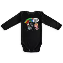 Body bébé manches longues Luke Skywalker « Le pouvoir du côté Obscur... » – Parodie Star Wars