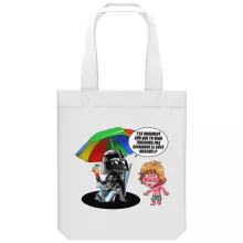 totebag Luke Skywalker « Le pouvoir du côté Obscur... » – Parodie Star Wars