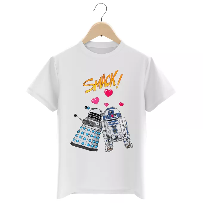 Magliette per bambini e ragazzi Paoridia Star Wars R2-D2 X Dalek