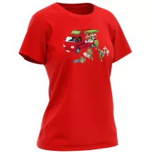 Leonardo Women T-shirt “Leonardo, Raphael, Donatello, Michelangelo and Mario and Luigi” – Super Mario parody
