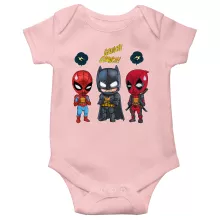 Body bebè (bimba) Batman “Batman, Deadpool e L'Uomo Ragno” – Parodia dei Deadpool