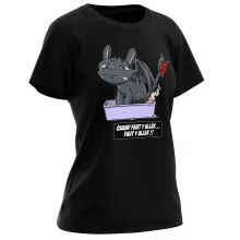 T-shirt Femme Krokmou « Quand faut y aller... Faut y aller !! » – Parodie Dragons