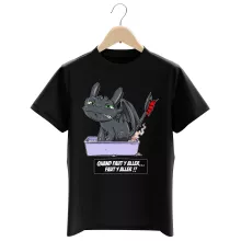 T-shirt Enfant Krokmou « Quand faut y aller... Faut y aller !! » – Parodie Dragons