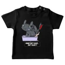 T-shirt bébé Krokmou « Quand faut y aller... Faut y aller !! » – Parodie Dragons