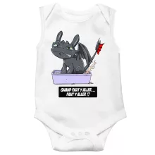 Body bébé Krokmou « Quand faut y aller... Faut y aller !! » – Parodie Dragons