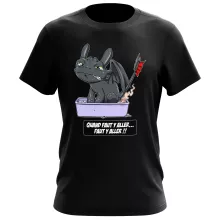 T-shirt Krokmou « Quand faut y aller... Faut y aller !! » – Parodie Dragons