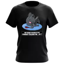 T-shirt Krokmou « Une bonne hygiène de vie commence toujours par...soi ! » – Parodie Dragons