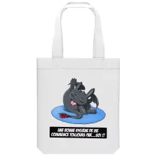 totebag Krokmou « Une bonne hygiène de vie commence toujours par...soi ! » – Parodie Dragons