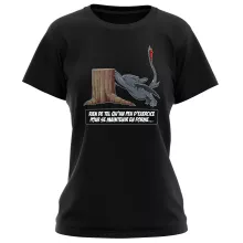 T-shirt Femme Krokmou « Rien de tel qu'un peu d'exercice pour se maintenir en forme... » – Parodie Dragons