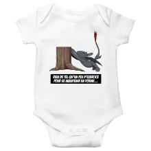 Body bébé Krokmou « Rien de tel qu'un peu d'exercice pour se maintenir en forme... » – Parodie Dragons