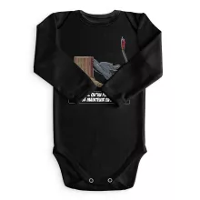 Body bébé manches longues Krokmou « Rien de tel qu'un peu d'exercice pour se maintenir en forme... » – Parodie Dragons
