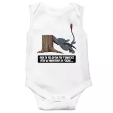 Body bébé Krokmou « Rien de tel qu'un peu d'exercice pour se maintenir en forme... » – Parodie Dragons