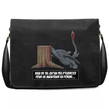 Sac à bandoulière Krokmou « Rien de tel qu'un peu d'exercice pour se maintenir en forme... » – Parodie Dragons