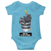 Body bébé Krokmou « J'peux pas... J'ai trop la flemme ! » – Parodie Dragons