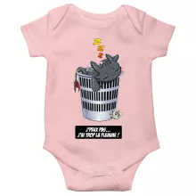 Body bébé (Filles) Krokmou « J'peux pas... J'ai trop la flemme ! » – Parodie Dragons