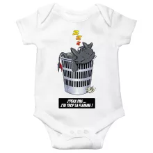 Body bébé Krokmou « J'peux pas... J'ai trop la flemme ! » – Parodie Dragons