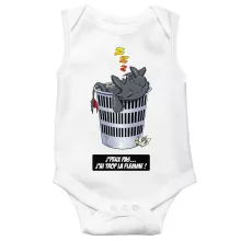 Body bébé Krokmou « J'peux pas... J'ai trop la flemme ! » – Parodie Dragons