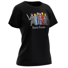 Eddard Women T-shirt “Eddard, Catelyn, Robb, Sansa, Arya, Brian, Rickon and Tony Stark” – Game of Thrones parody
