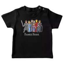 T-shirt bébé Eddard « La Famille Stark au complet ! » – Parodie Iron Man