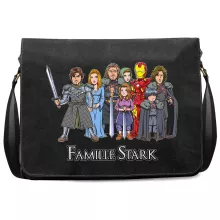 Sac à bandoulière Eddard « La Famille Stark au complet ! » – Parodie Iron Man