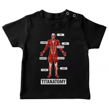 T-shirt bébé Armin « Titanantomy » – Parodie L'attaque des Titans