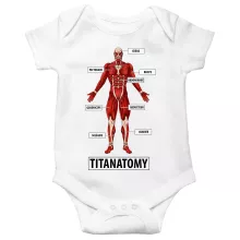 Body bébé Armin « Titanantomy » – Parodie L'attaque des Titans