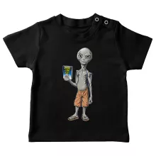 T-shirt bébé Paul « Apprendre à croire en soi... » – Parodie Paul l'Alien