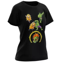 T-shirt Femme Sangoku « Fusion bestiale !! » – Parodie Dragon Ball Z