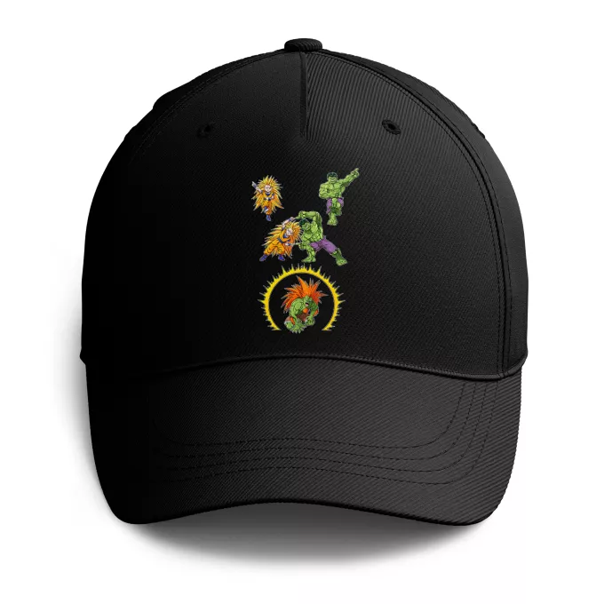 Cappelli Paoridia Dragon Ball Z - DBZ Son Goku; Hulk e Blanka