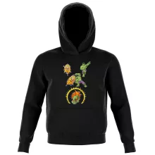 Sweat à capuche Enfant Sangoku « Fusion bestiale !! » – Parodie Dragon Ball Z