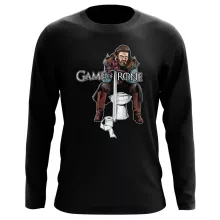T-Shirt à manches longues Eddard Stark « Game Of Trone... Euh... » – Parodie Game of Thrones