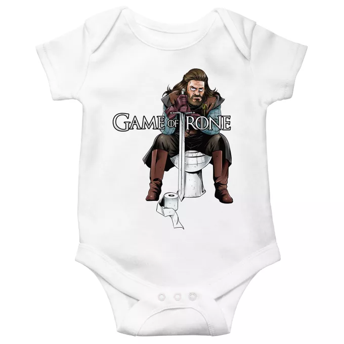 Body bébé manches courtes Parodie Game of Thrones Game Of Trone... Euh... - Eddard Stark