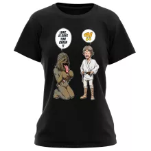 T-shirt Femme Luke Skywalker « Luke, je suis ton chien (Epoque 1ère Trilogie) » – Parodie Star Wars